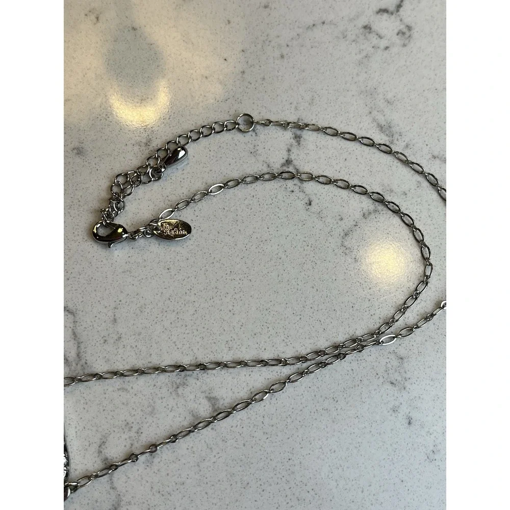Lia Sophia Visionary Necklace Grey Accent Stone With Rhinestone Accents